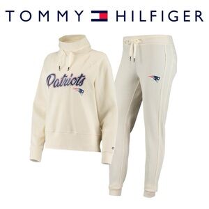 Tommy Hilfiger Women's New England Patriots Pullover Sweatshirt & Pants Set